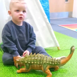 6 Jumbo Dinosaur Toys Plus Footprints