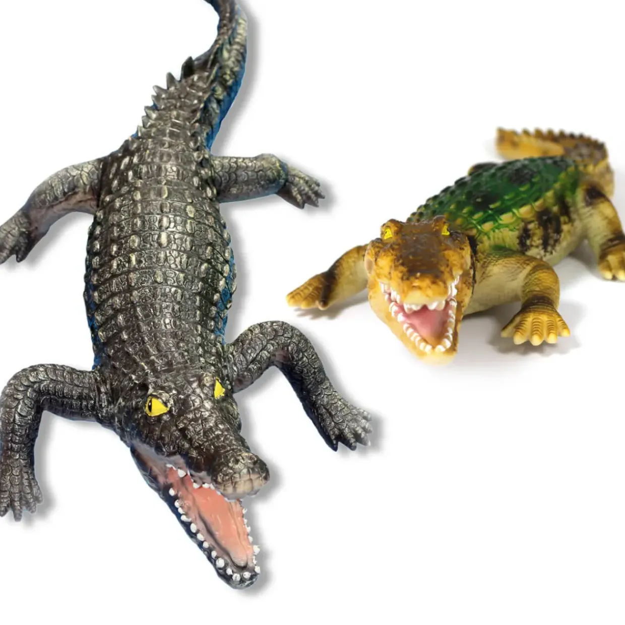 2 Large Crocodile Toys - 47 & 20 inch