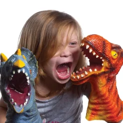3 Long Dinosaur Hand Puppets