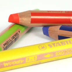 10 Pack Of Stabilo Woody 3 in 1 pencils