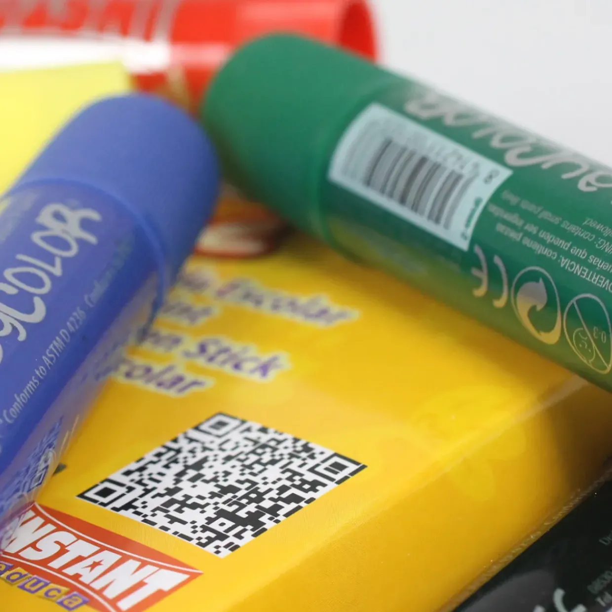 6 Playcolor Large Paint Sticks