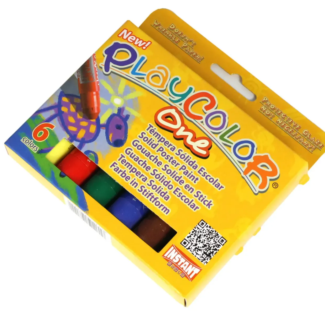 6 Playcolor Large Paint Sticks
