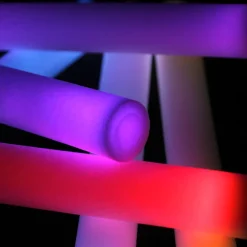 6 Soft Foam Light Up Batons for Sensory Play and Visual Tracking