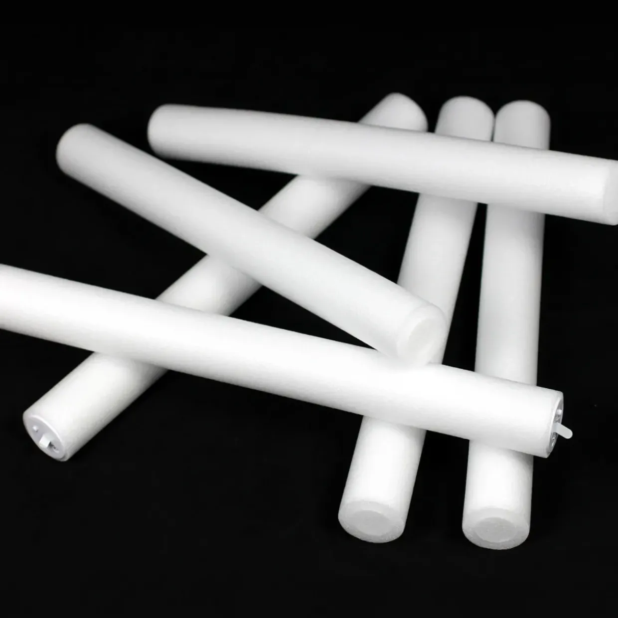 6 Soft Foam Light Up Batons for Sensory Play and Visual Tracking