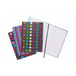 A4 Fashion Assorted Feint Ruled Casebound Notebooks (Pack of 5)