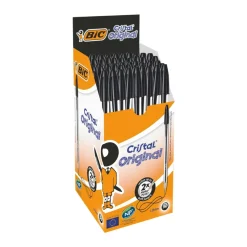 BIC Cristal Ballpoint Pen - Black - Pack of 50
