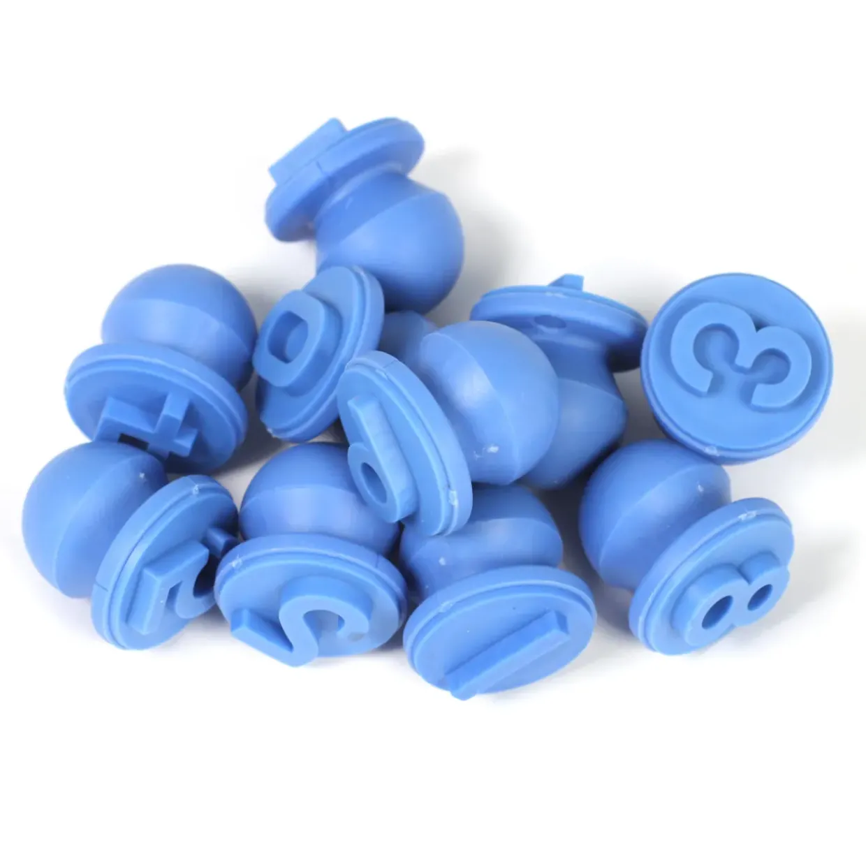 Blue Easy Grip Number Stamps Set of 10 0-9