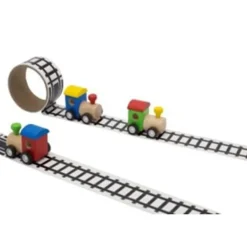 Children's Railway Tape & Wooden Toy Train