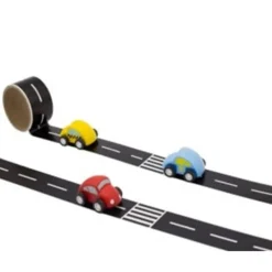 Children's Road Tape & Wooden Toy Car