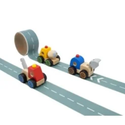 Children's Road Tape & Wooden Toy Truck