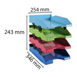 Exacompta Carbon Neutral Letter Trays (Pack of 4)