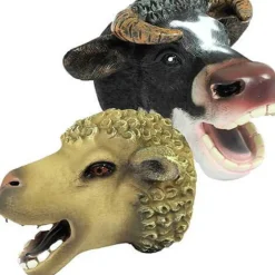 Farm Animal Hand Puppets - Sheep & Cow.