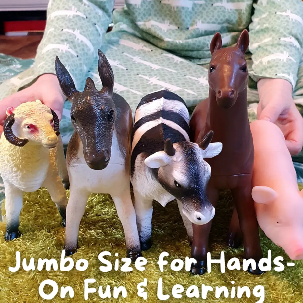 Farm Animal Toys For Small World Play - Set of 5