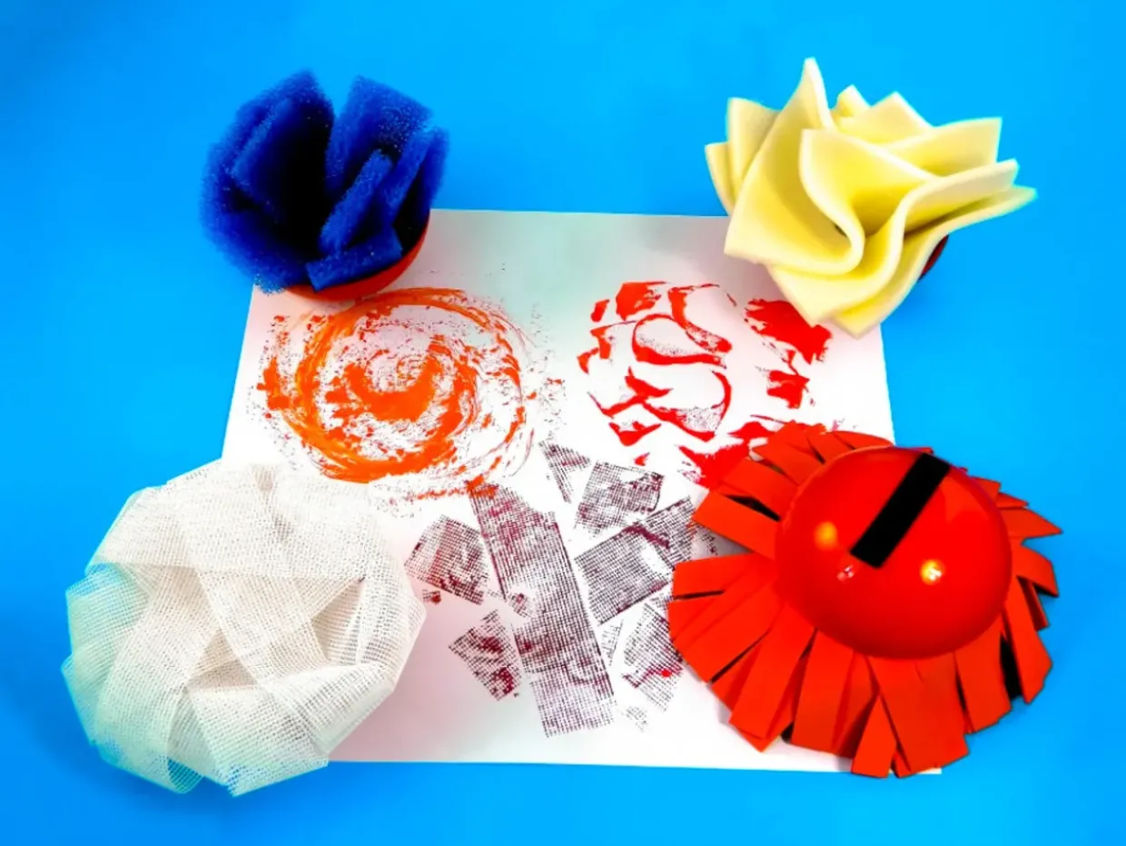 Giant Textured Palm Printers Set Of 4