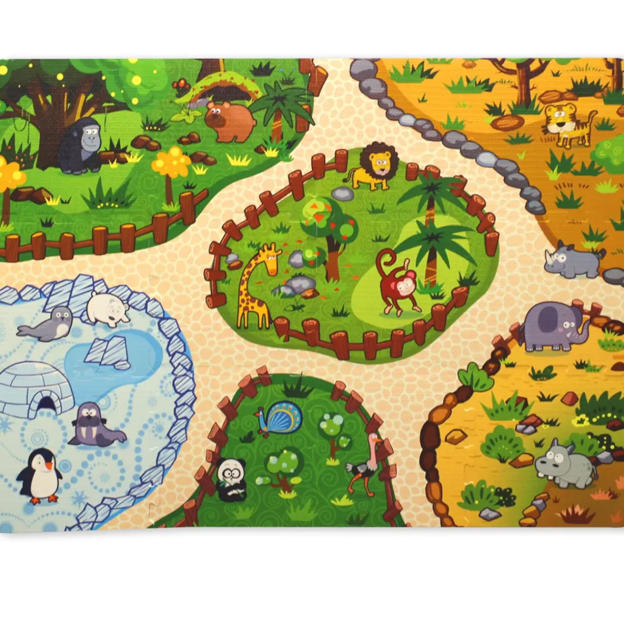 INTERACTIVE BABY & TODDLER PLAY MAT - Animals
