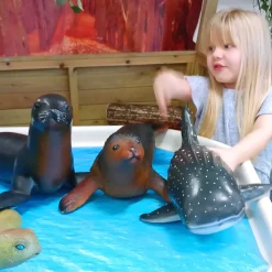 Jumbo Small World Sea Animal Toys 2pc - Whale & Tuna