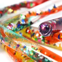 Large Glitter Sensory Tubes - 4-Pack for Visual & Sensory Play