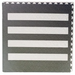 Large Interlocking Foam Play Mats - Zebra Crossing Design - 104 x 104cm