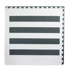 Large Interlocking Foam Play Mats - Zebra Crossing Design - 104 x 104cm