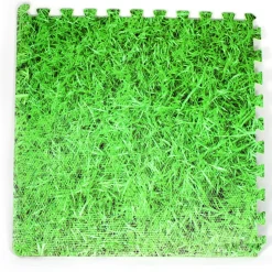 Large Interlocking Foam Play Mats - 2x Grass