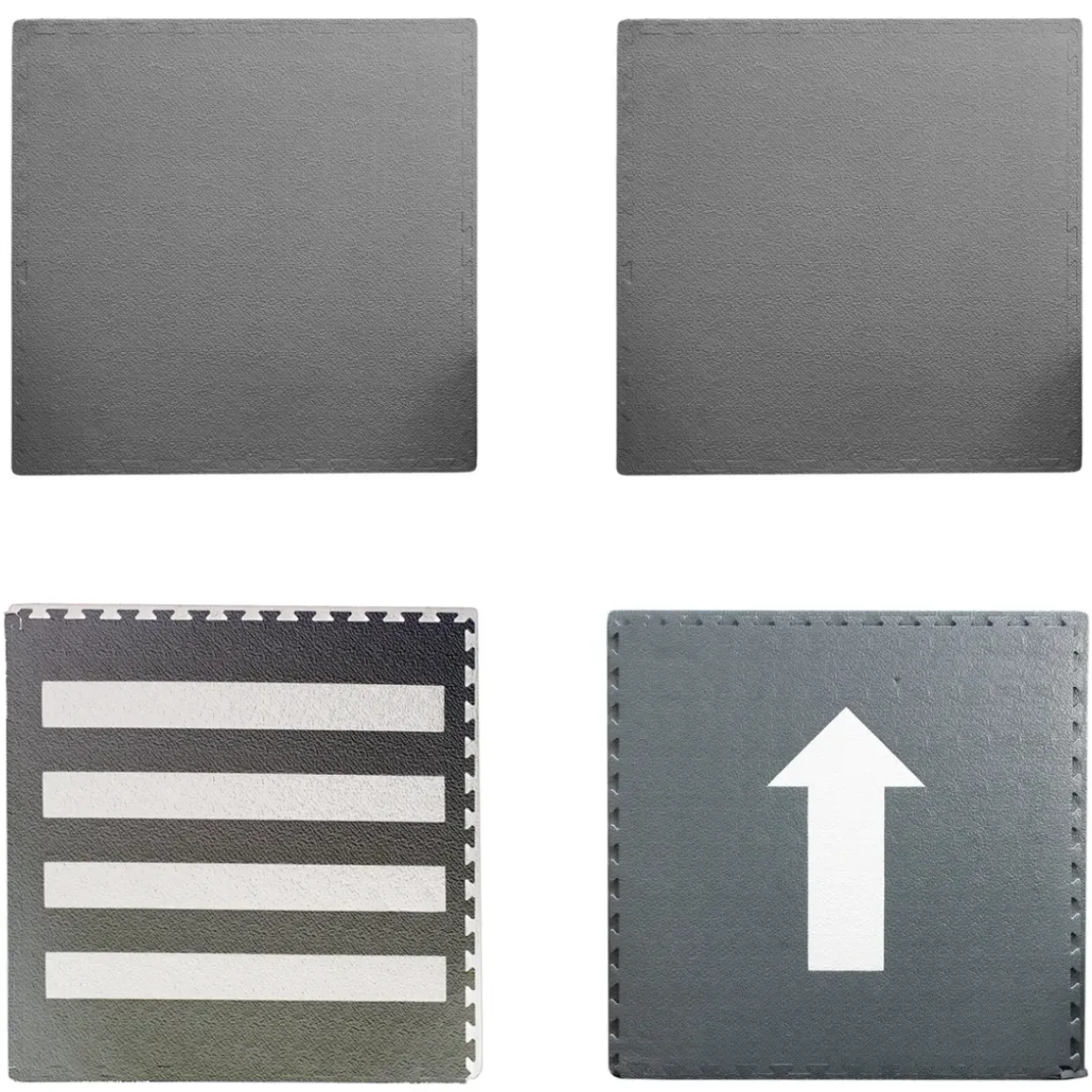 Large Interlocking Foam Play Mats - 4x Road