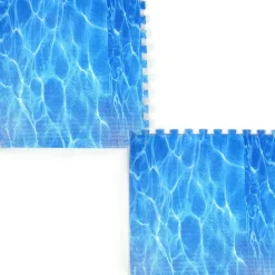 Large Interlocking Foam Play Mats - 2x Water