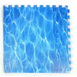 Large Interlocking Foam Play Mats - 4x Water