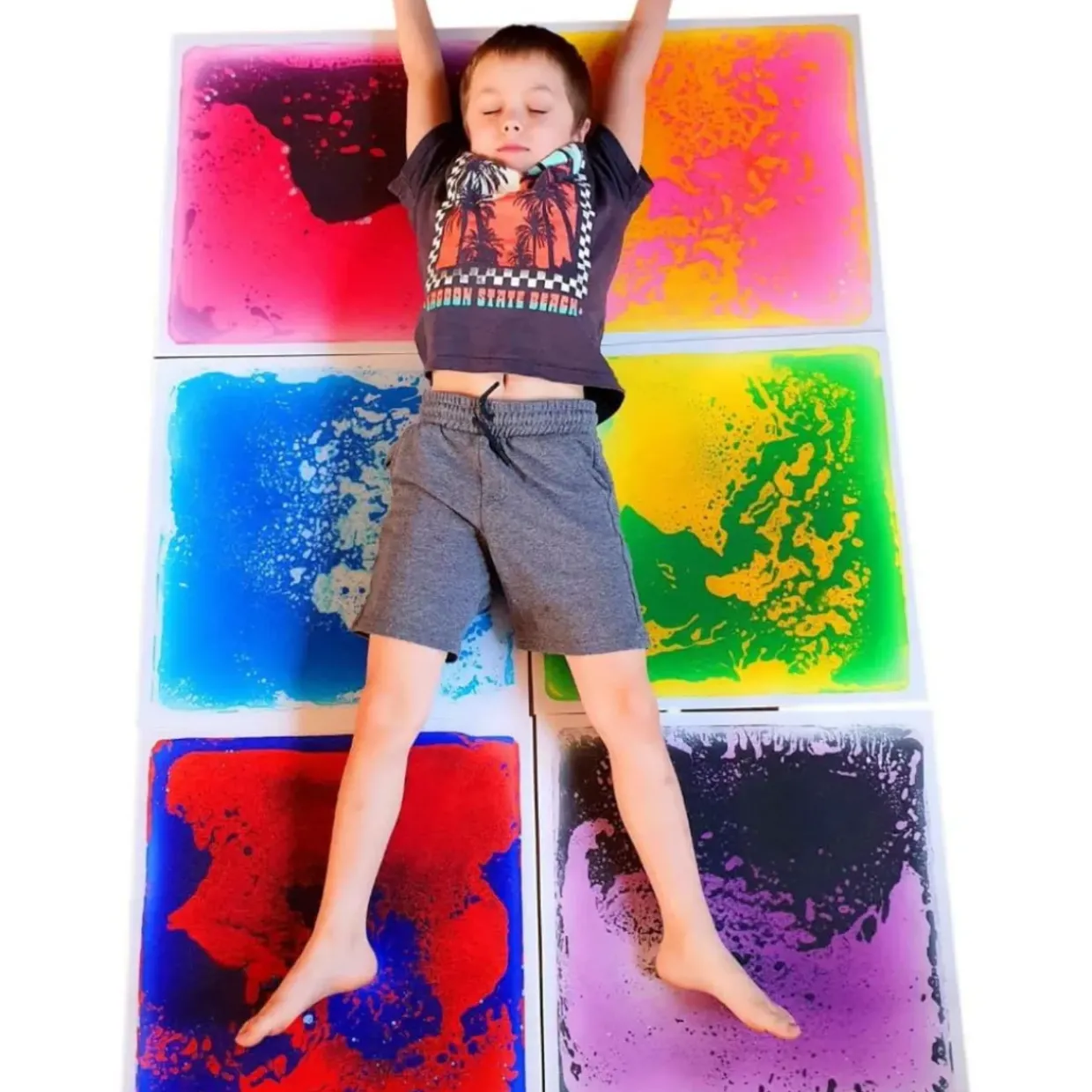 Large Sensory Floor Tiles - Non-Slip, Durable, & Calming