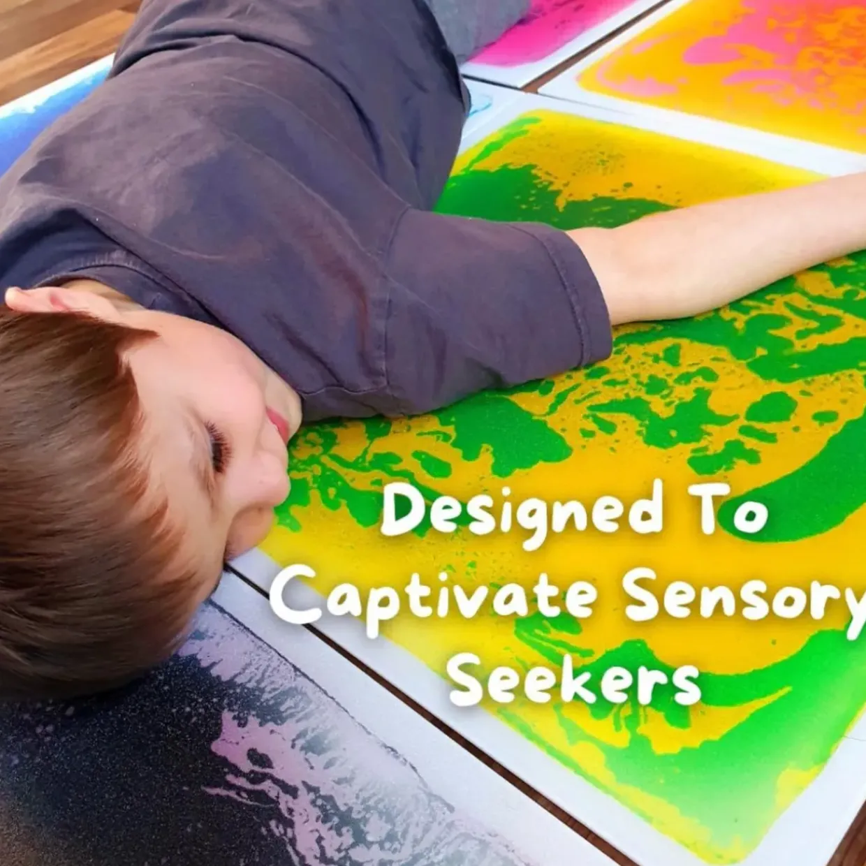 Large Sensory Floor Tiles - Non-Slip, Durable, & Calming