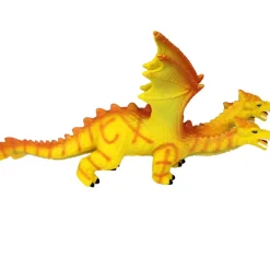 Large Yellow Three Headed Dragon Toy - 23-Inch