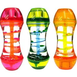 Liquid Bubble Spiral Sensory Timers - 3 Pack for Calming Visual Stimulation