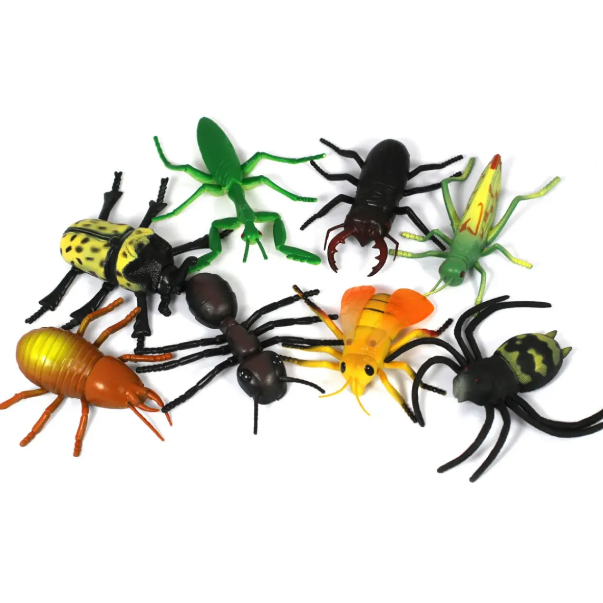 Medium Minibeast Insects 8pcs - Realistic Detailing & Durable