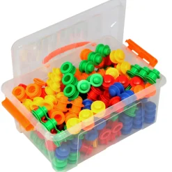 112PC Construction Set Stacking Discs Various Colours