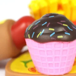 4pc Food Themed Bath Toys