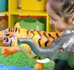 4pc Jumbo Safari Animal Toys for Big Imaginations