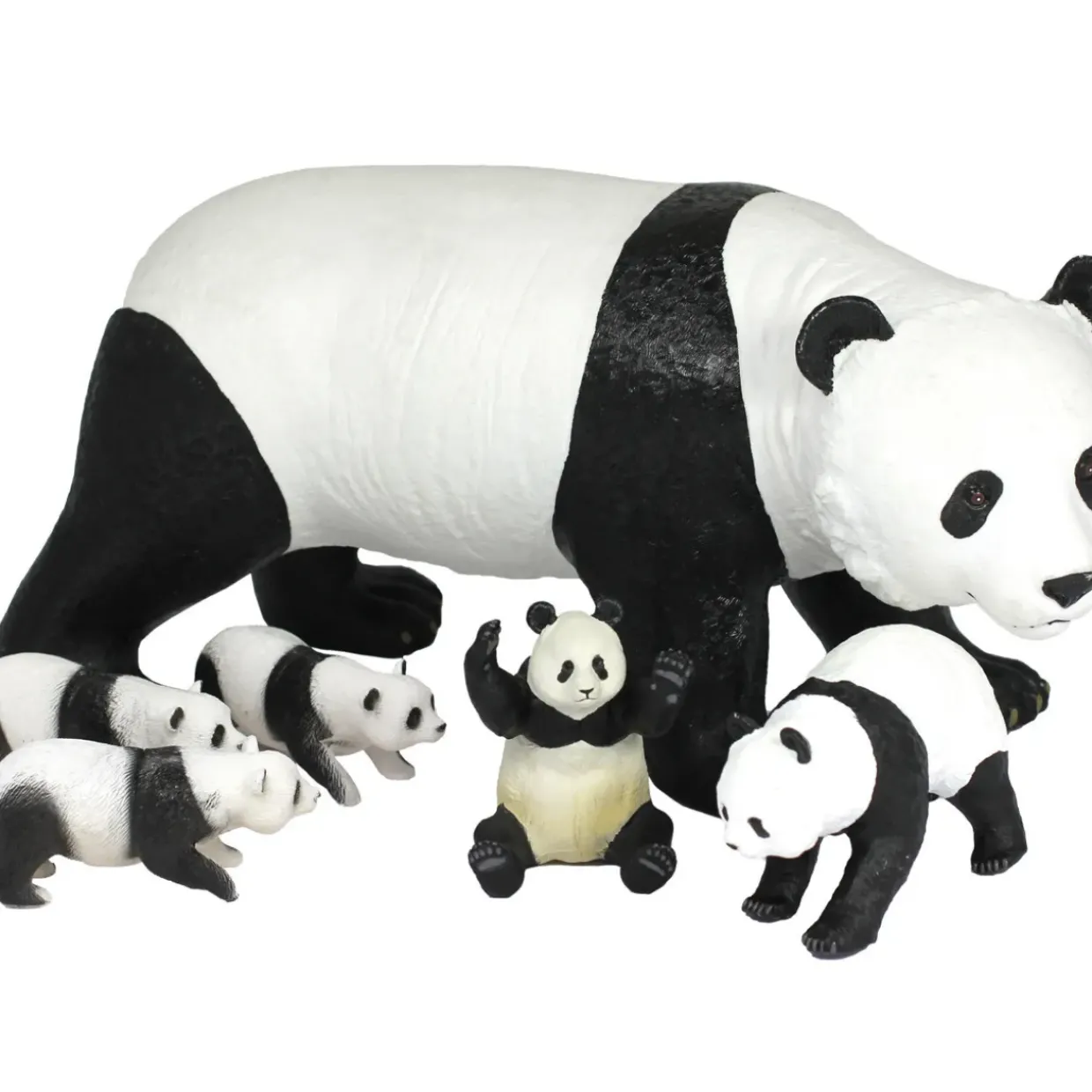 6pc Panda Family Toys