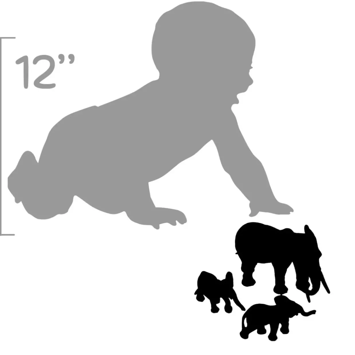 32pc Small World Safari Animals - Perfect for Early Learning and Creative Play