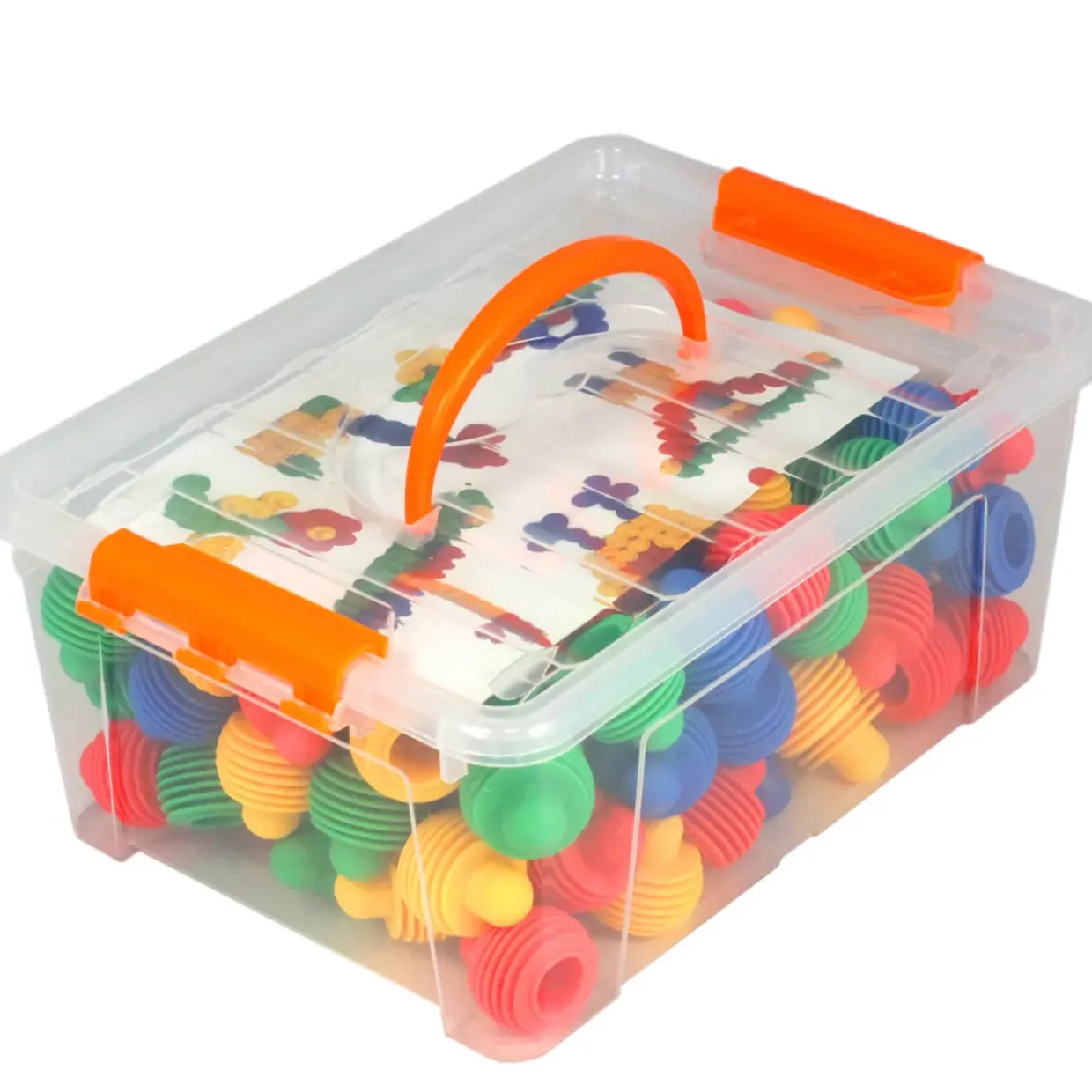 120PC Soft Rounded Construction Set - Educational STEM Building Toy for Imaginative Play