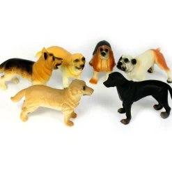 6pc Soft Small World Dog Set - 8-Inch for Imaginative Play