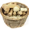 8pc Wooden Sensory Treasure Basket