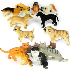 14pcs Large Soft Feel Dogs And Cats