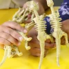 6-Piece Realistic Toy Dinosaur Skeleton Bones Set - Ideal for Pretend Play