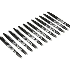 PILOT FriXion Erasable Pens - Black - Pack of 12