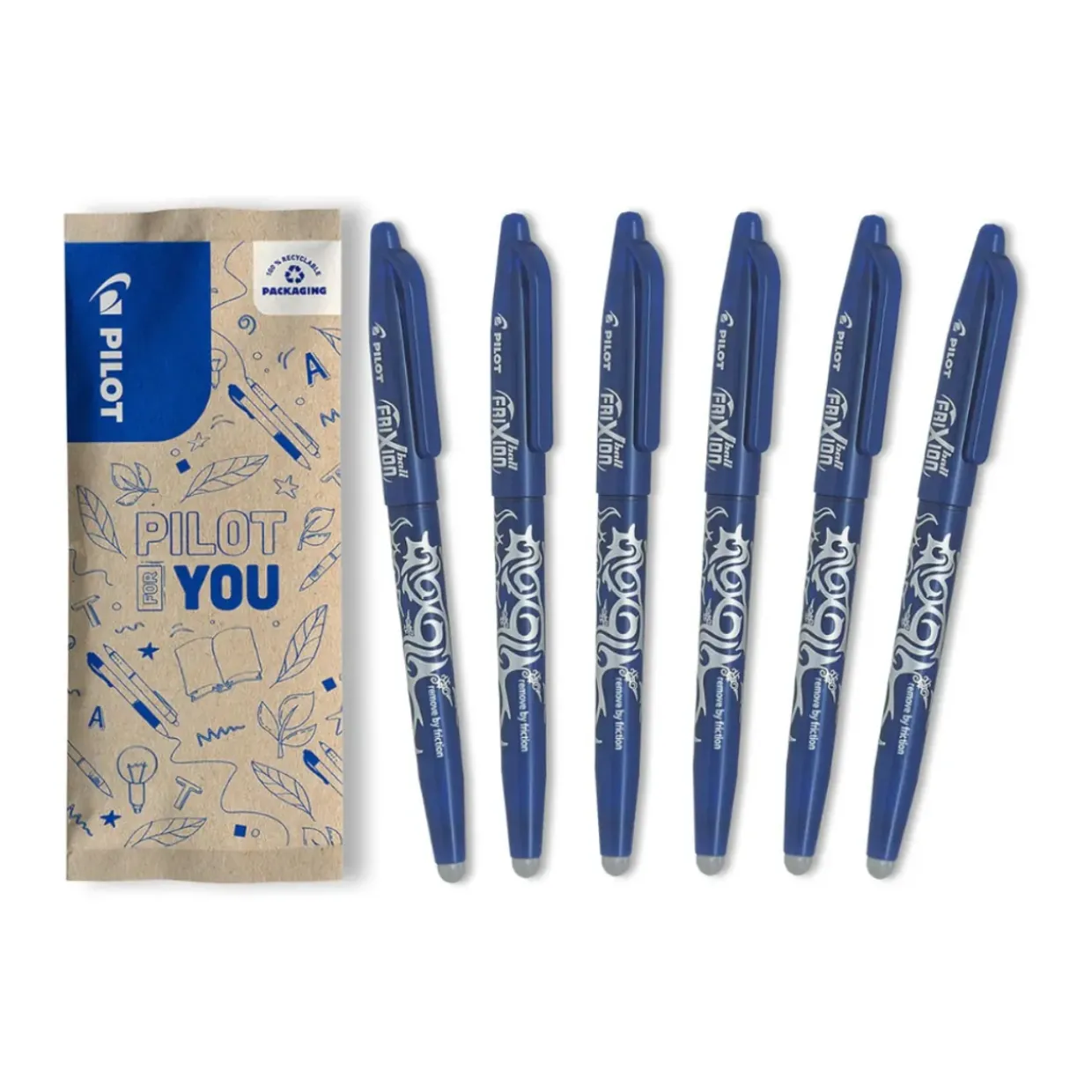 PILOT FriXion Erasable Pens - Blue - Pack of 12