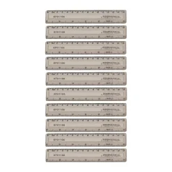 Q-Connect Acrylic Shatter Resistant Ruler 15cm Clear (Pack of 10)