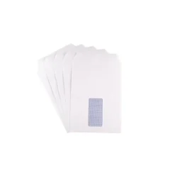 Q-Connect C5 Envelopes Window Pocket Self Seal 90gsm White (Pack of 500)
