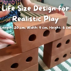 Realistic Foam Bricks - 25 Pack