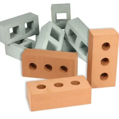 Realistic foam bricks & breeze blocks - 45pcs