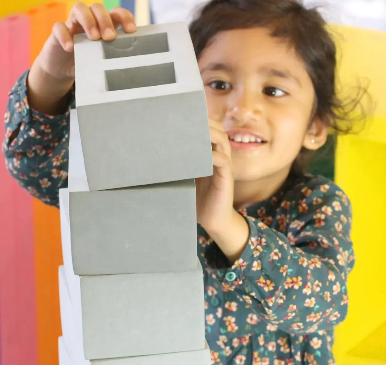 Realistic foam bricks & breeze blocks - 45pcs