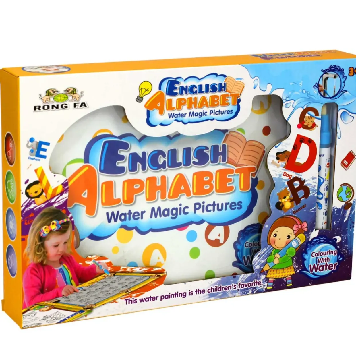 Reusable Alphabet Magic Water Colouring Book